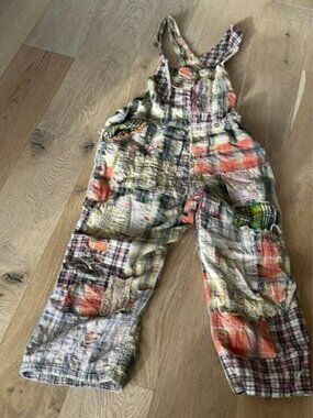 Magnolia Pearl Artisan Patched Overalls